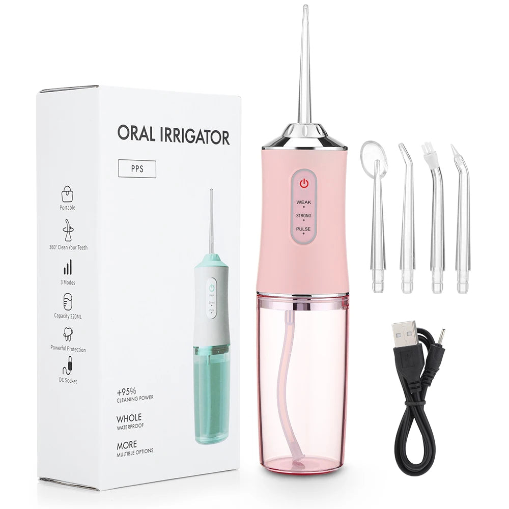 Portable Dental Water Flosser - USB Rechargeable