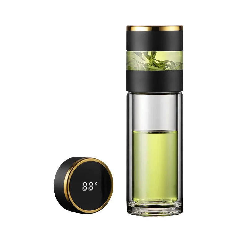 450ml Tea Infuser Vacuum Flask LED Display