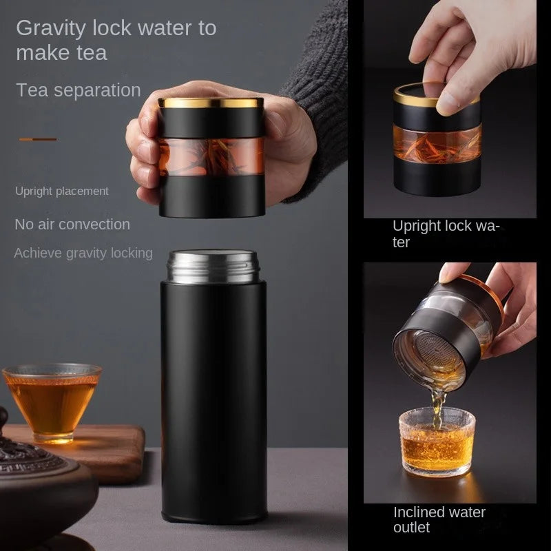 450ml Tea Infuser Vacuum Flask LED Display